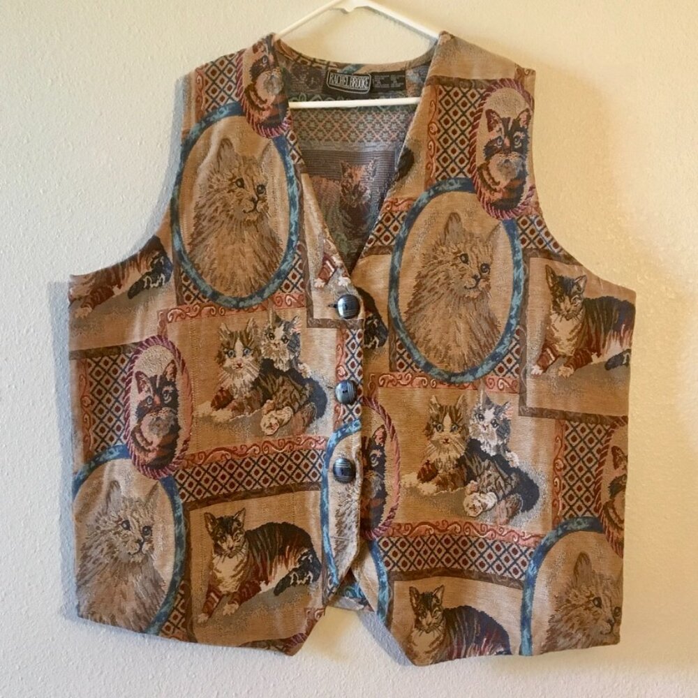 Cat Print Vest